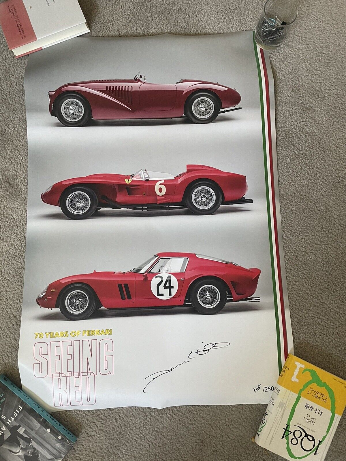 70 Years Of Ferrari Sebring Red Petersen Automotive Museum Poster - LIMITED /250