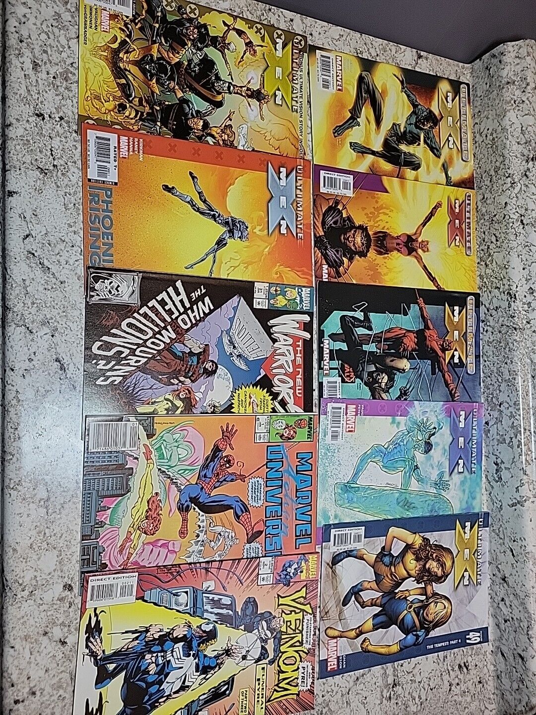 Comics Books Lot Marvel 10 pc Xmen Spiderman Etc