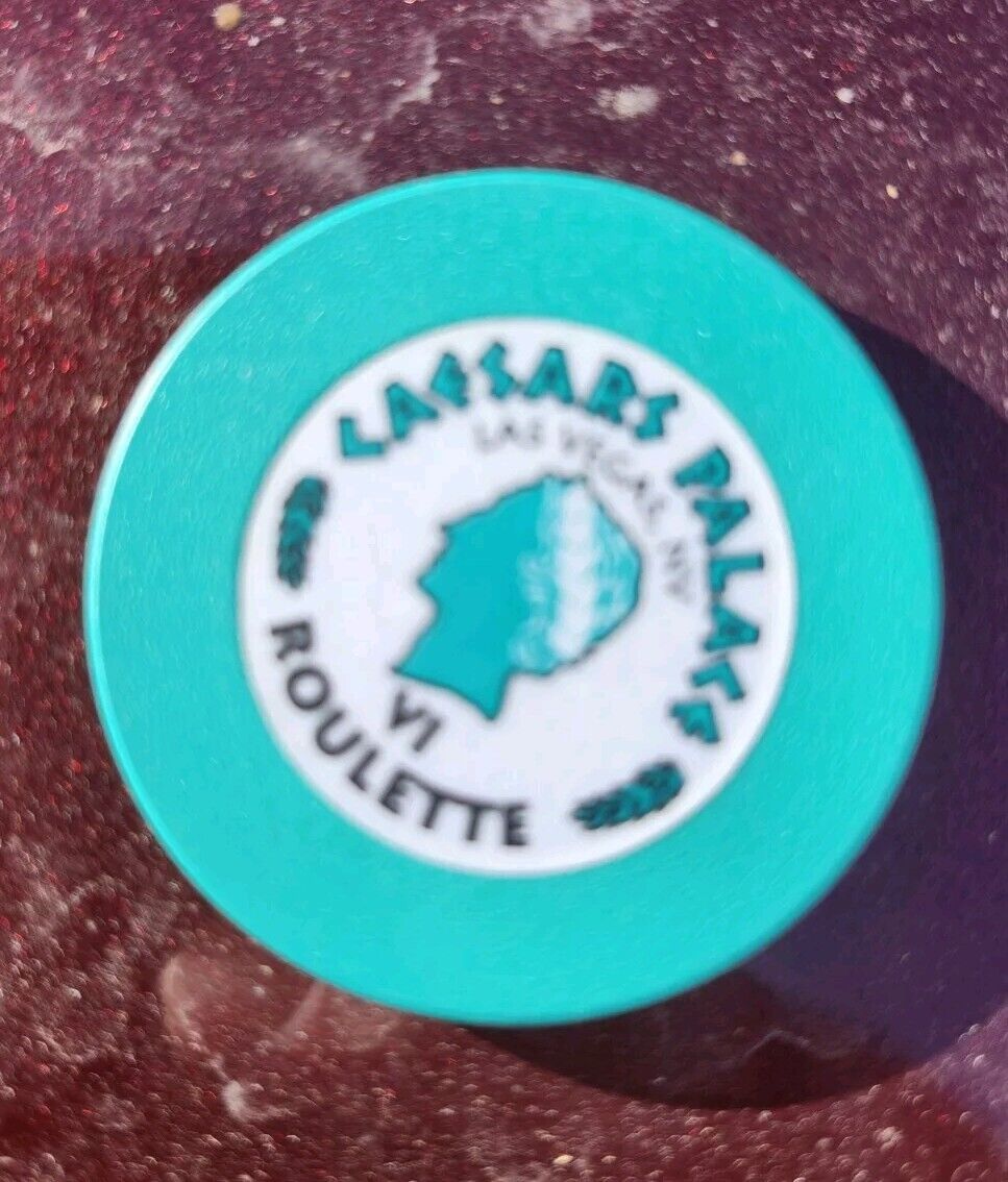 VINTAGE Ceasars Palace Roulette Chip. Casino Used 