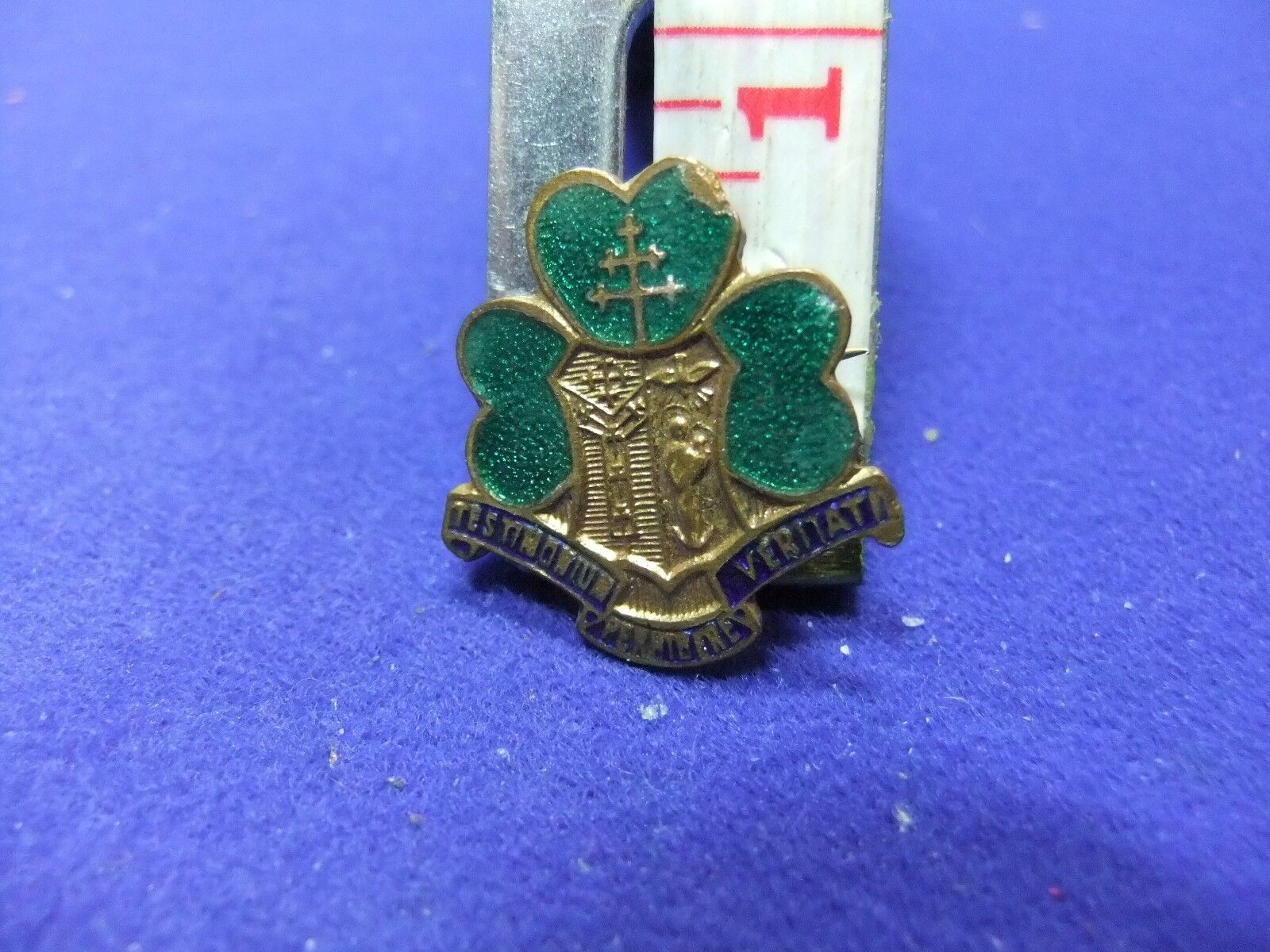 badge religion st patrick death commemorative irish patrician congress 1961