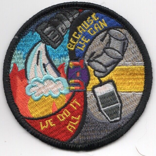 NAVY HSC-28 WE DO IT ALL BECAUSE WE CAN DET ROUND MILITARY EMBROIDERED PATCH
