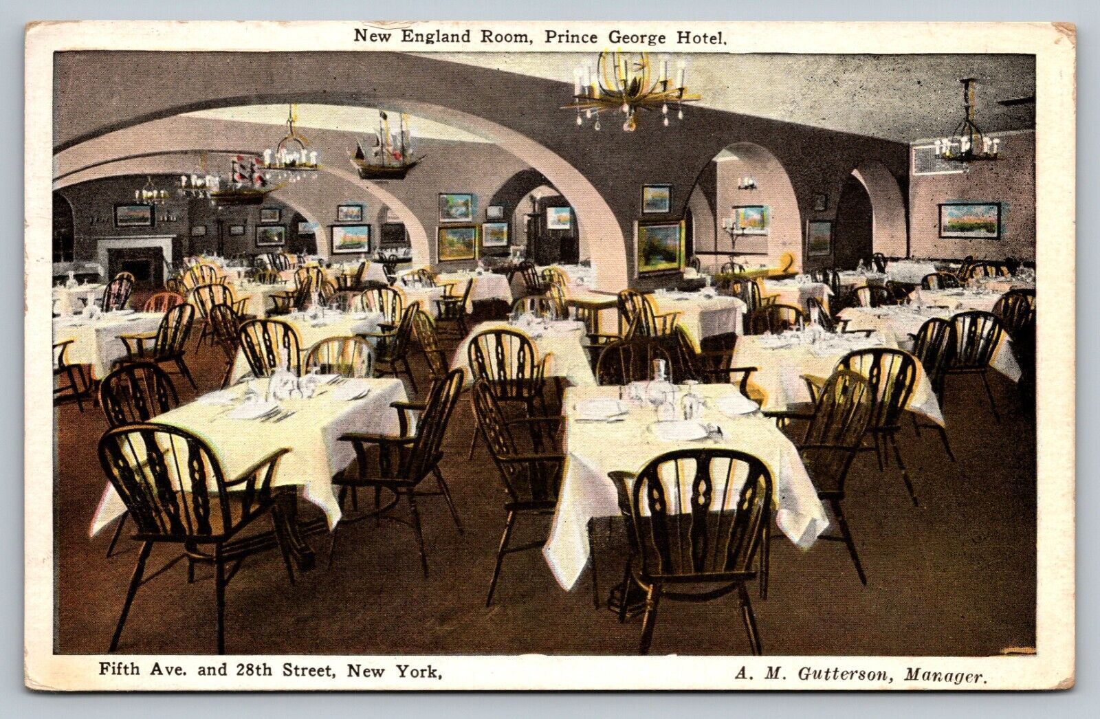 New York City NY-New York Prince George Hotel Advertising c1928 Vintage Postcard