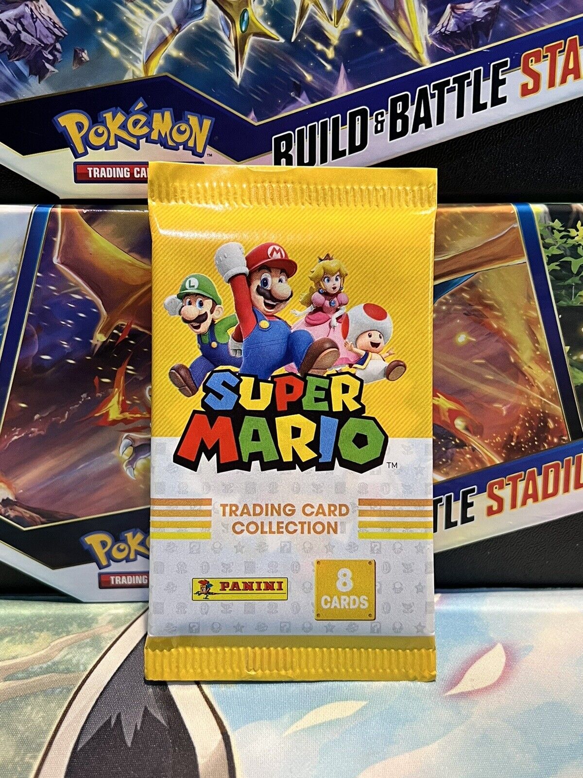 ⭐ Panini Super Mario Bros Trading Cards Pack (8 Cards) - New/Sealed