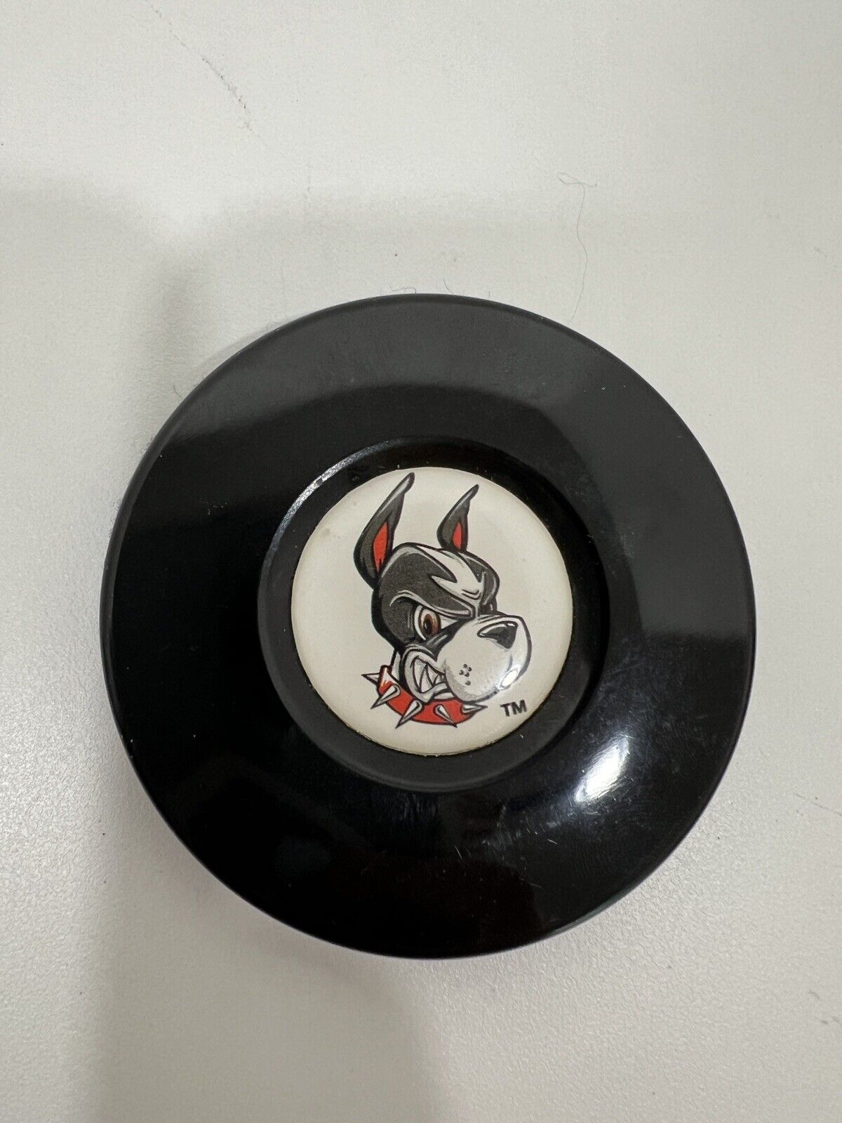 Vintage Boston University Rhett the Terrier Black Ceramic Paperweight 2 3/4