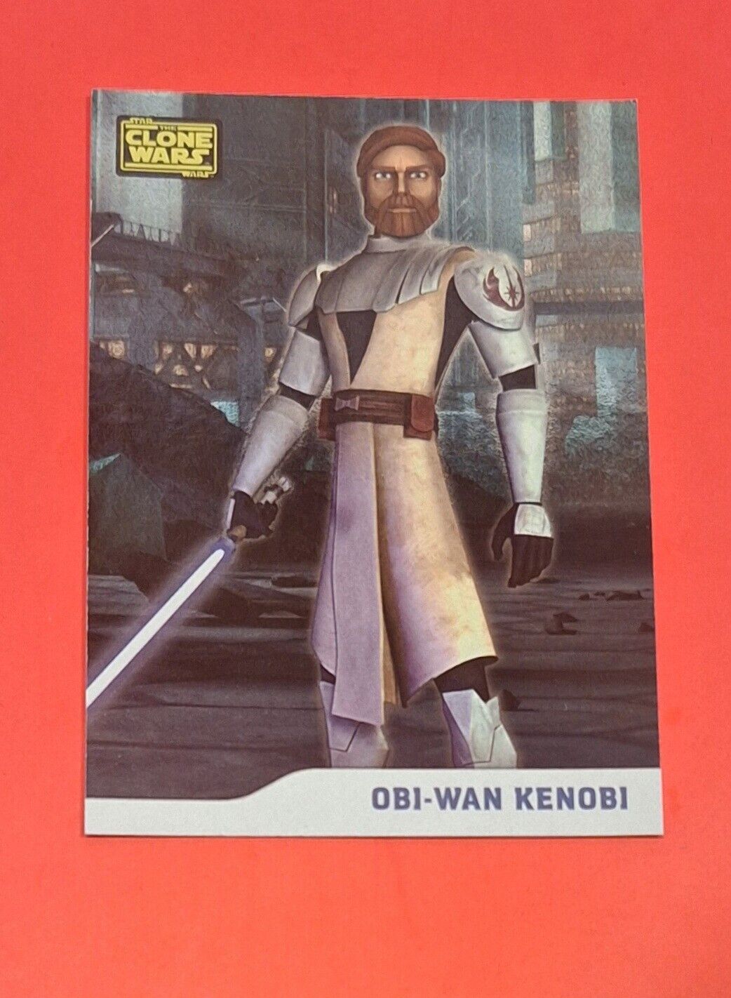 2008 Topps Star Wars Clone Wars FOIL #/205 • Obi Wan Kenobi 