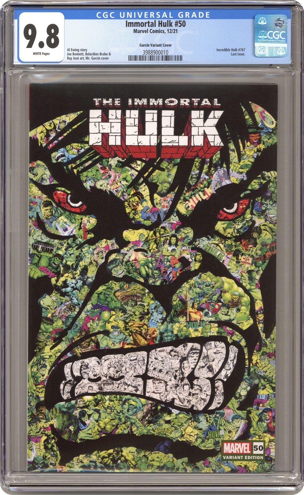 Immortal Hulk #50I Garcin Variant CGC 9.8 2021 3988900010
