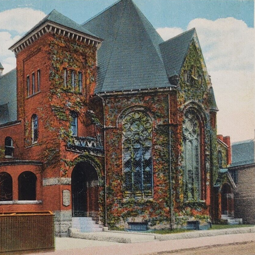 Wesley United Methodist Church Postcard 1920s Salem Massachusetts Vintage K693
