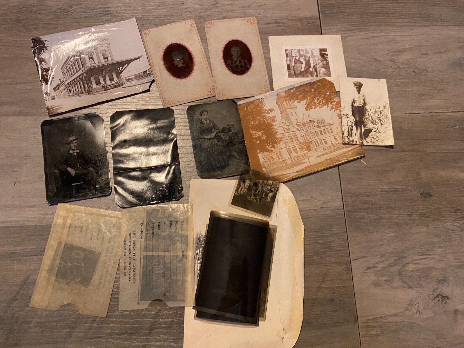 Vintage Photo and Negative Lot some Tin Types