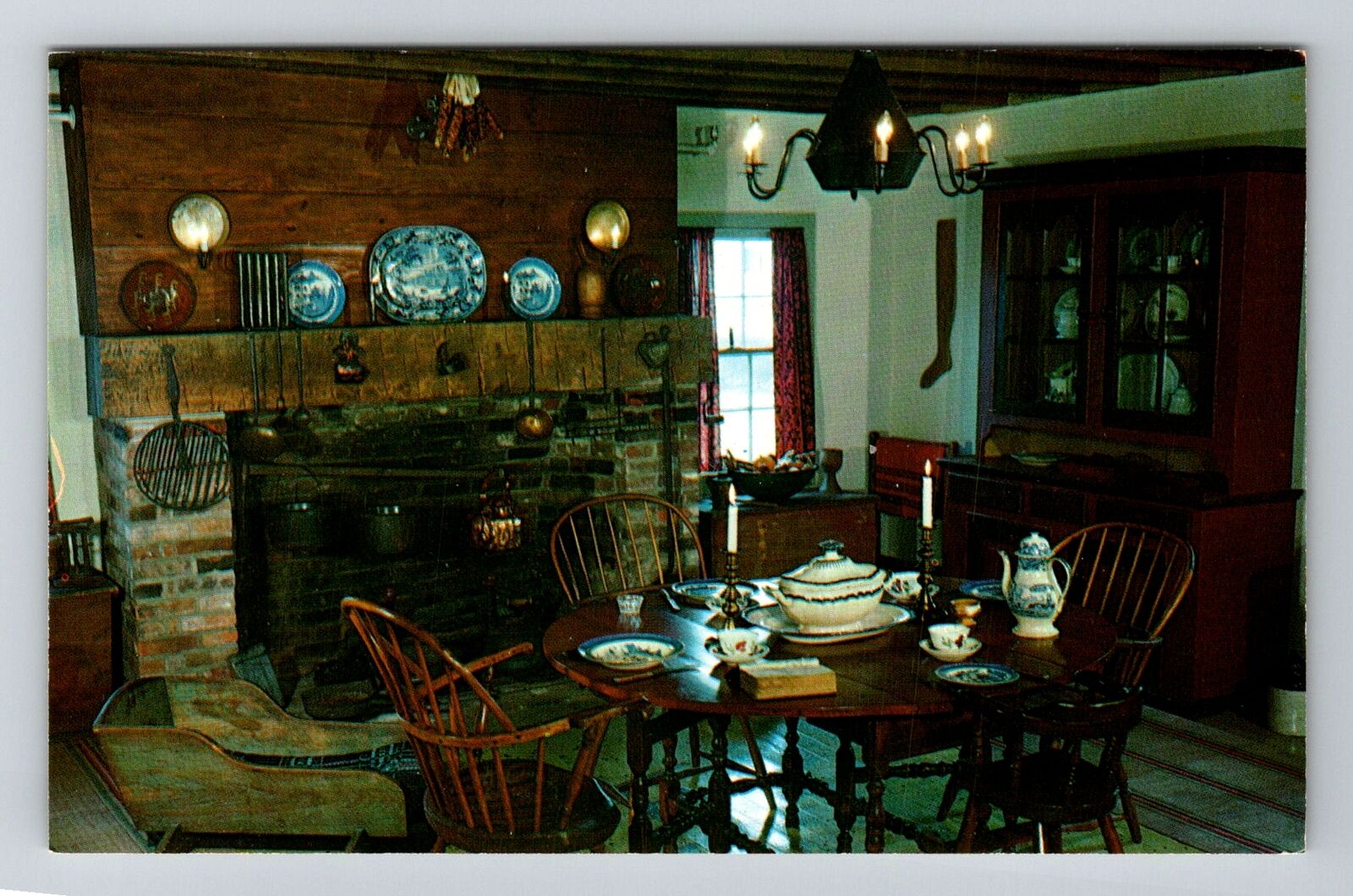 Nauvoo IL-Illinois, Joseph Smith's Homestead Kitchen, Antique Vintage Postcard