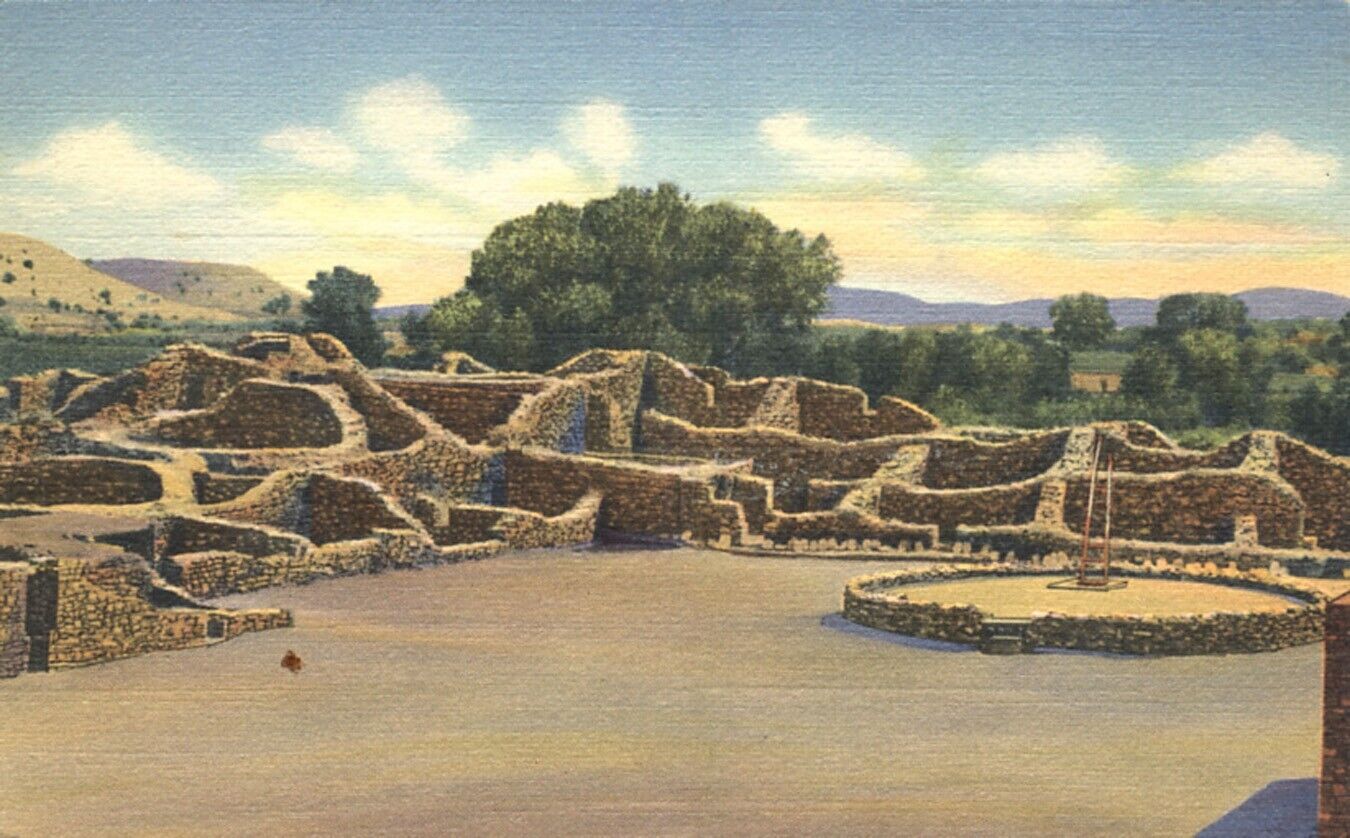 Aztec Ruins National Monument New Mexico 1939 Postcard