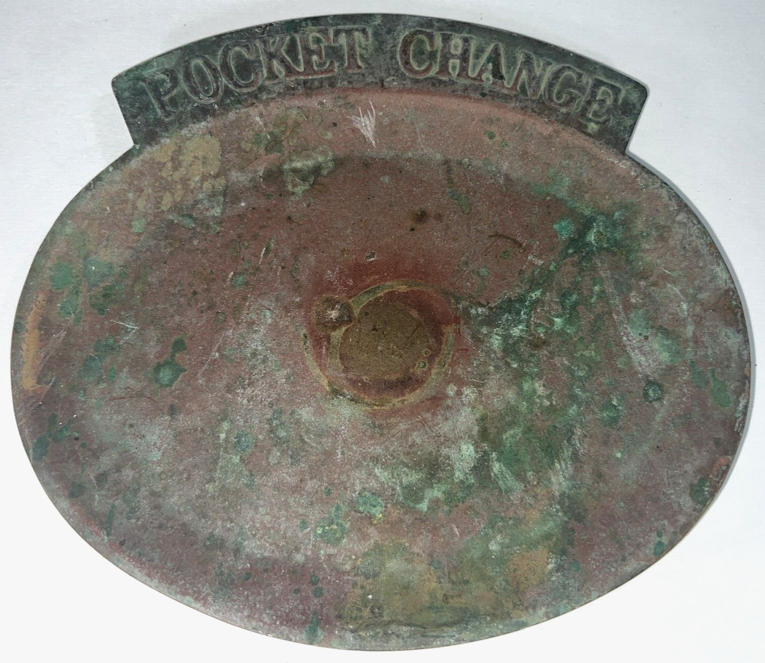Vintage Solid Brass Pocket Change / Knickknack Coin Valet Tray