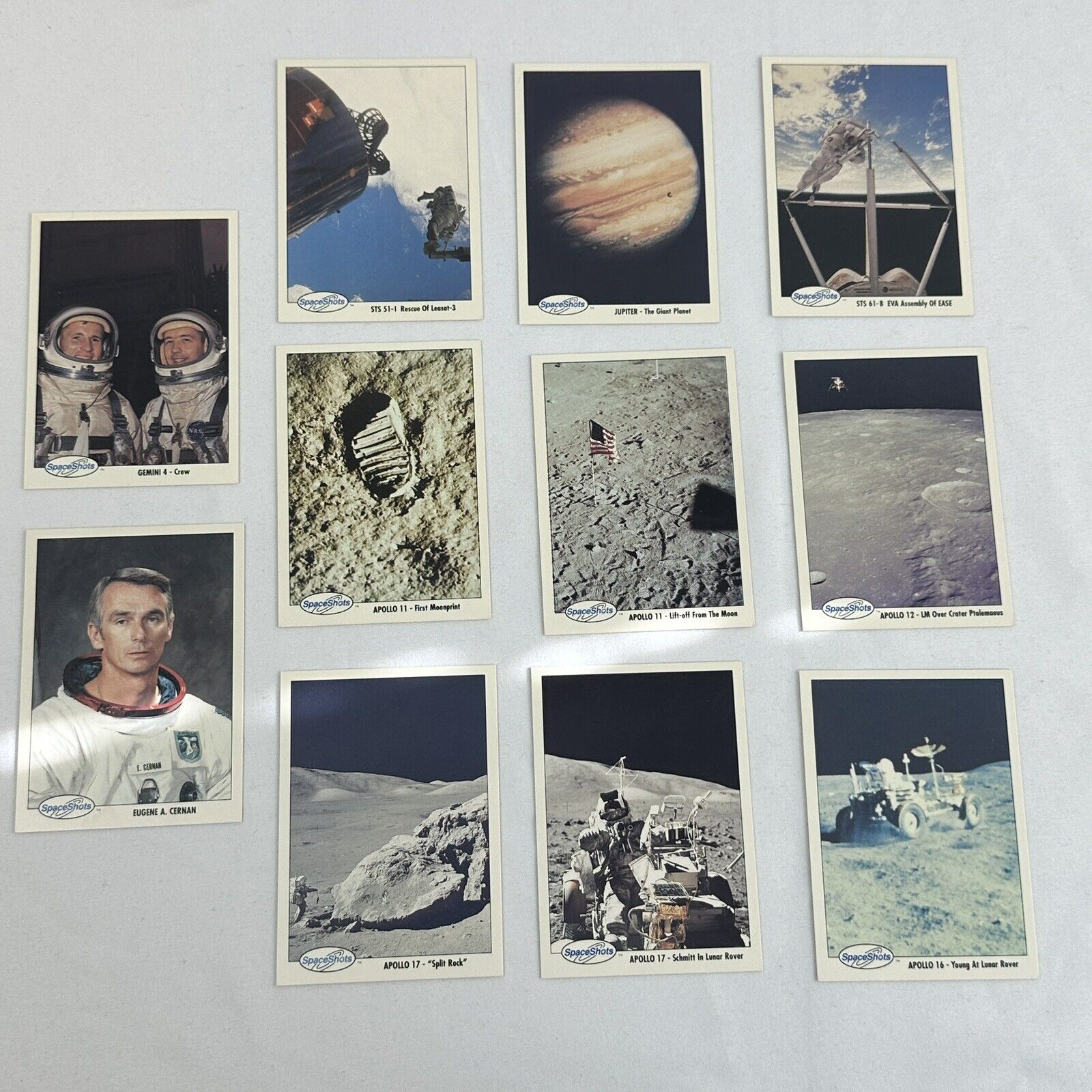 1990 SPACE SHOTS Series 1 NASA Trading Cards Lot Of 11
