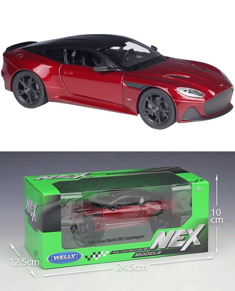 WELLY 1:24 DBS Superleggera Alloy Diecast Vehicle Car MODEL TOY Gift Collection