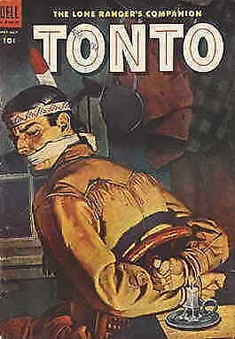 Lone Ranger\'s Companion Tonto, The #15 VG; Dell | low grade - May 1954 western -