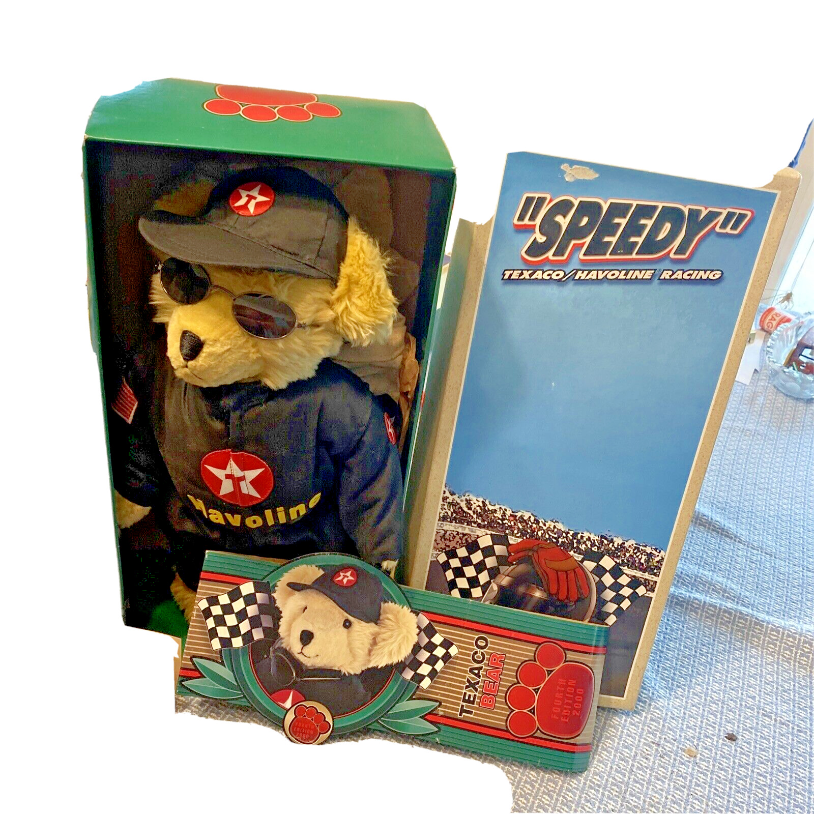 Texaco/Havoline Racing Stuffed Bear  \