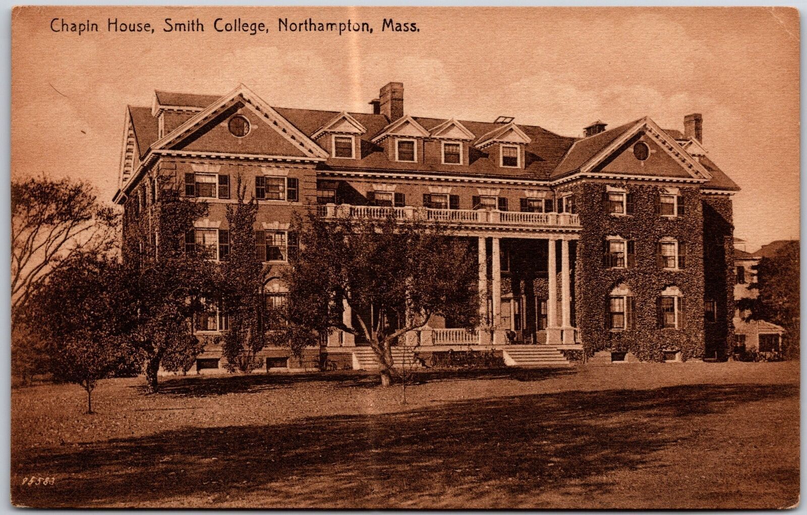 Chapin House Smith College Northampton Massachusetts MA Building Postcard