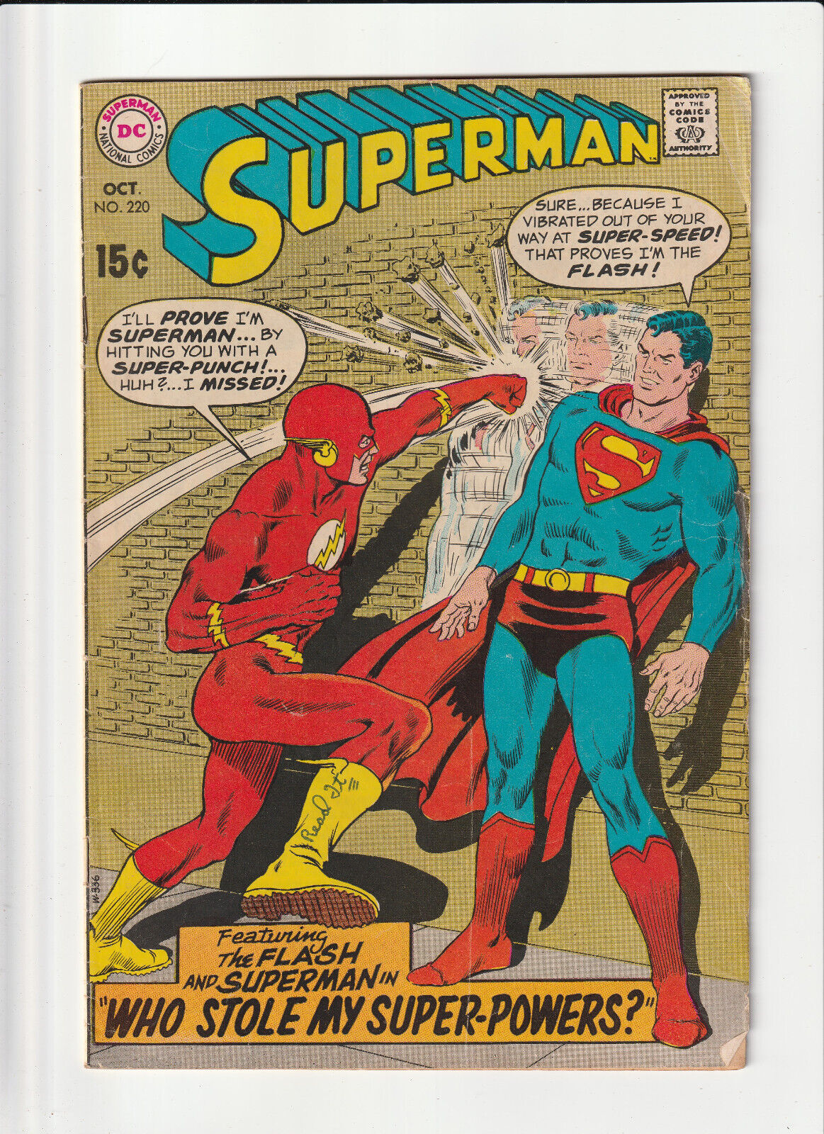Superman #220, DC 1969, Combined Shipping
