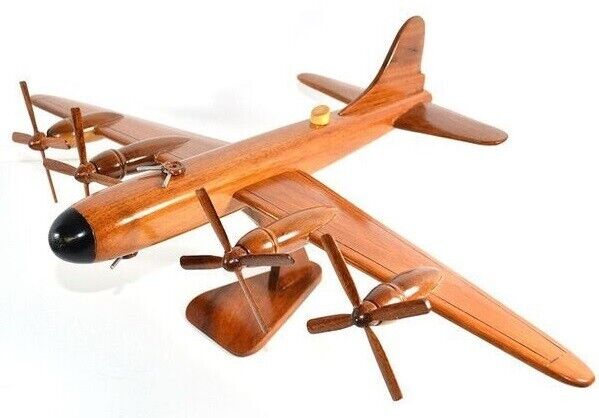 B-29 Superfortress Bomber Airplane Desktop Wooden Model - Made of Mahogany Wood