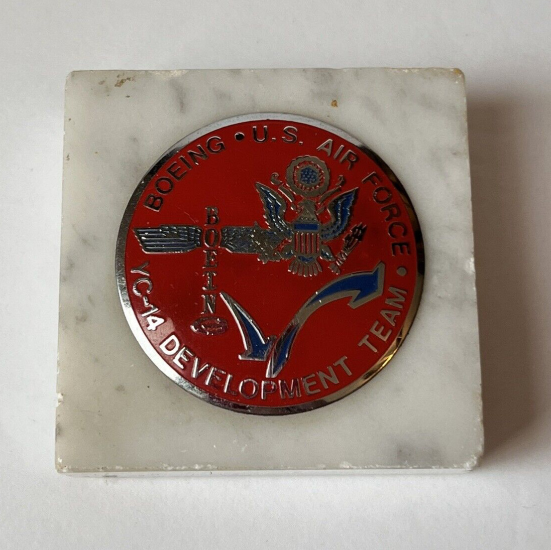 YC-14 Boeing USAF United States Air Force Rollout June 76 Medallion Paperweight