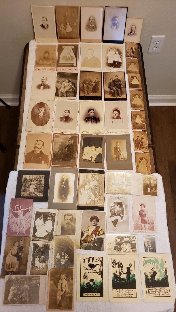 49 Antique Snapshot-Postcard-CDV-Cabinet Photo Lot PHILIPSBURG PENNSYLVANIA PA