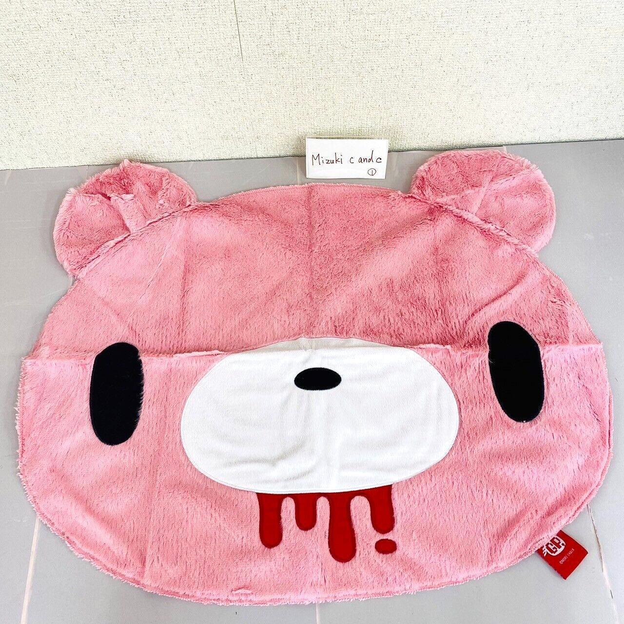 Taito Gloomy Bloody Bear Multi Mat Rug Face Die Cutting Pink Fluffy Prize ChaxGP