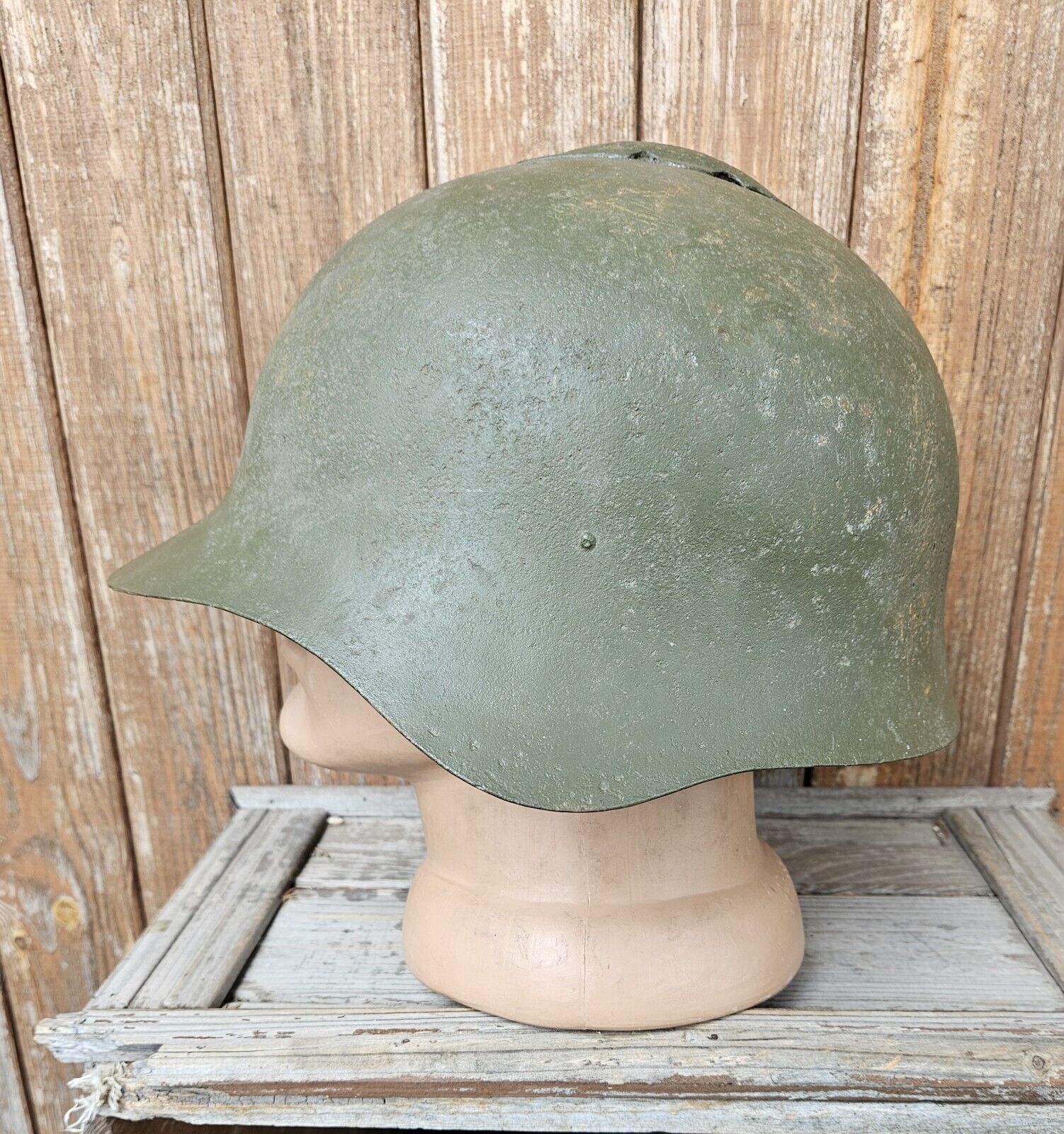 Original Military USSR RKKA Army Helmet SSH-36 Halhingolka Battlefield Relic WW2