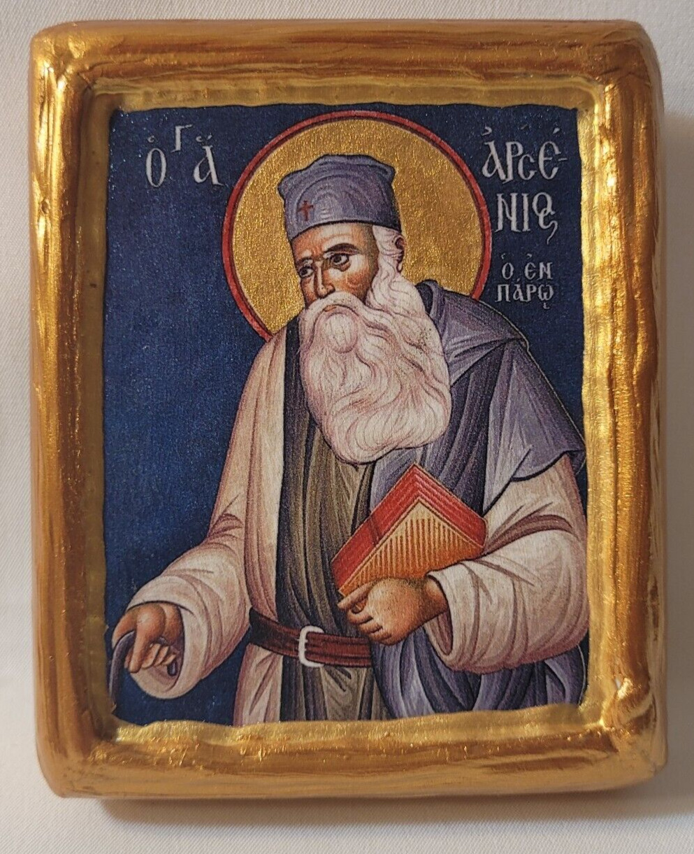 Saint Arsenius Arsenios of Paros ΑΓΙΟΣ ΑΡΣΕΝΙΟΣ Rare Greek Eastern Orthodox Icon
