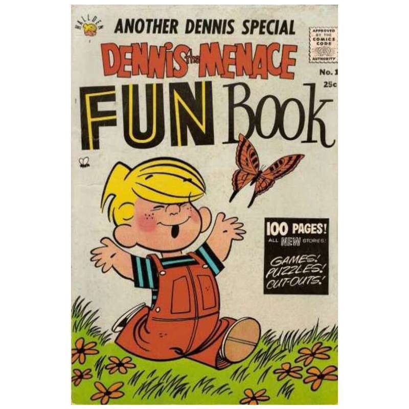Dennis the Menace Fun Book #1 in Fine condition. [h/