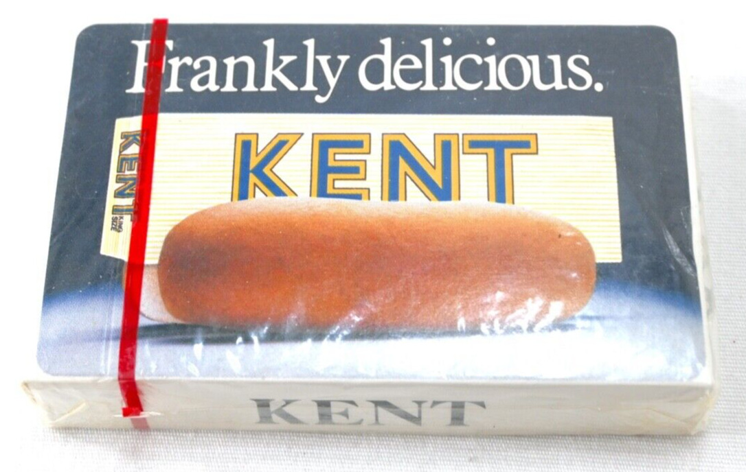 NIB VTG Frankly Delicious Kent Food Hotdog Corndog Playing Card Company Sealed