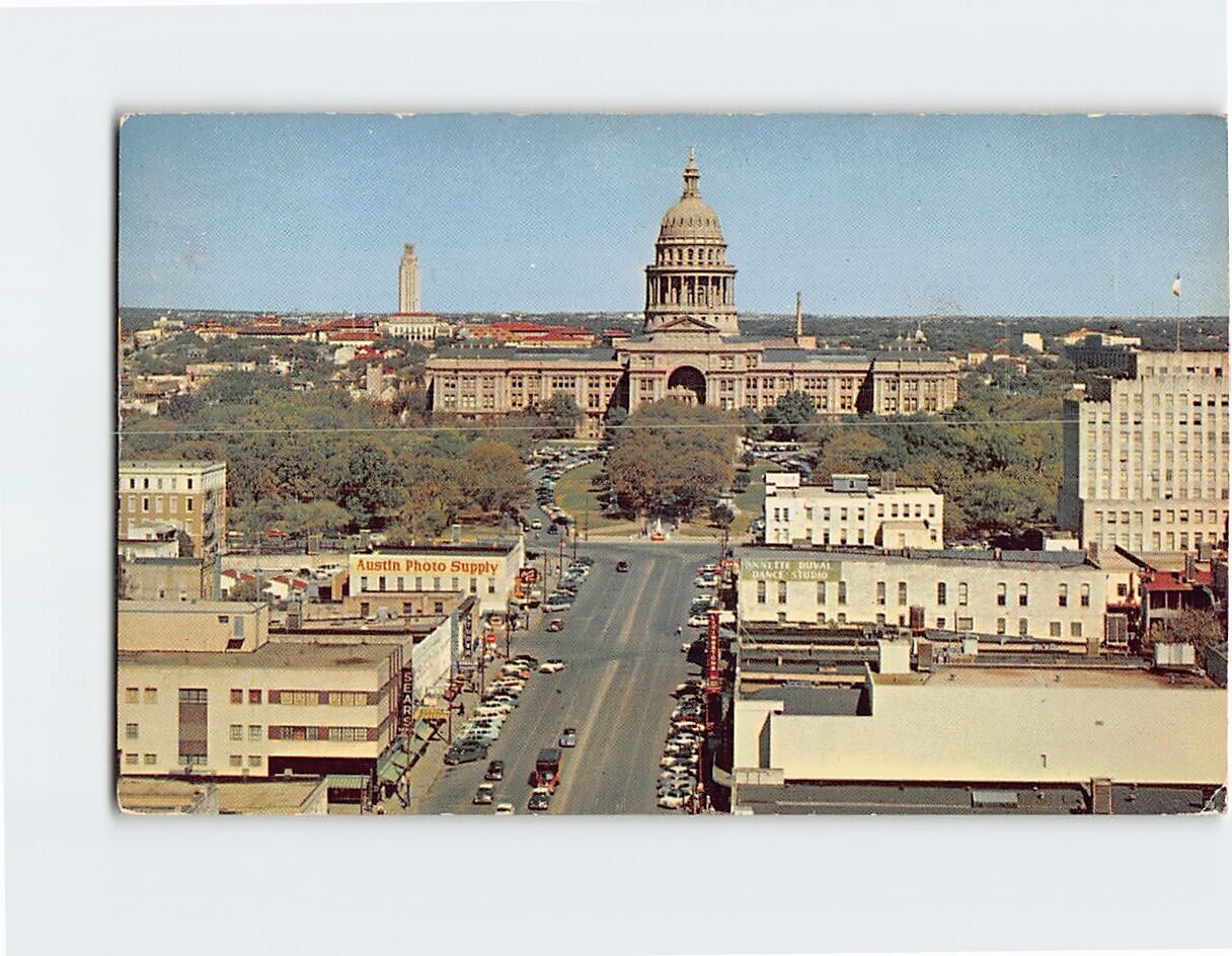 Postcard Downtown View of Austin Texas USA