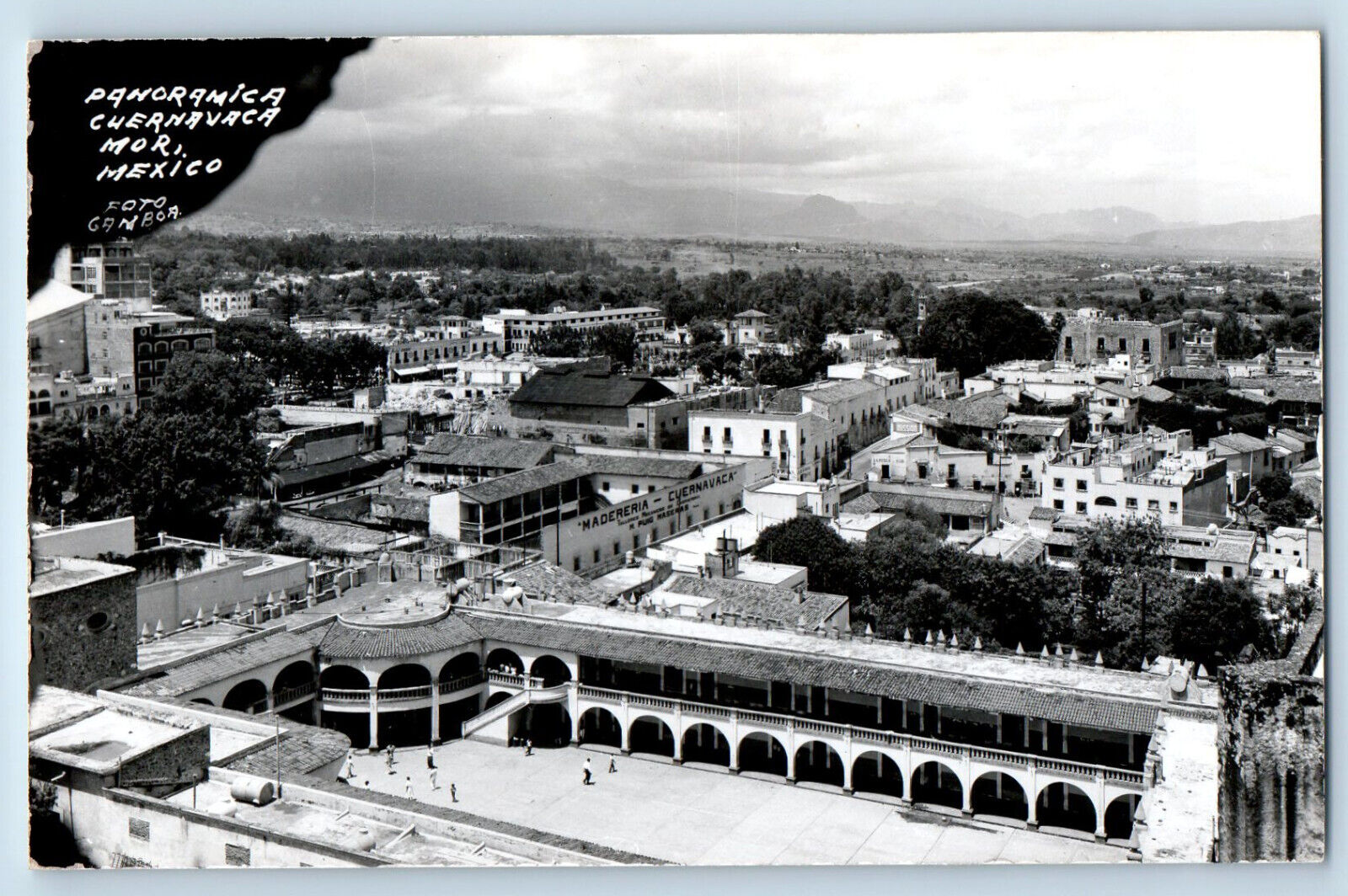 Cuernavaca Morelos Mexico Postcard Panoramic View c1950's RPPC Photo