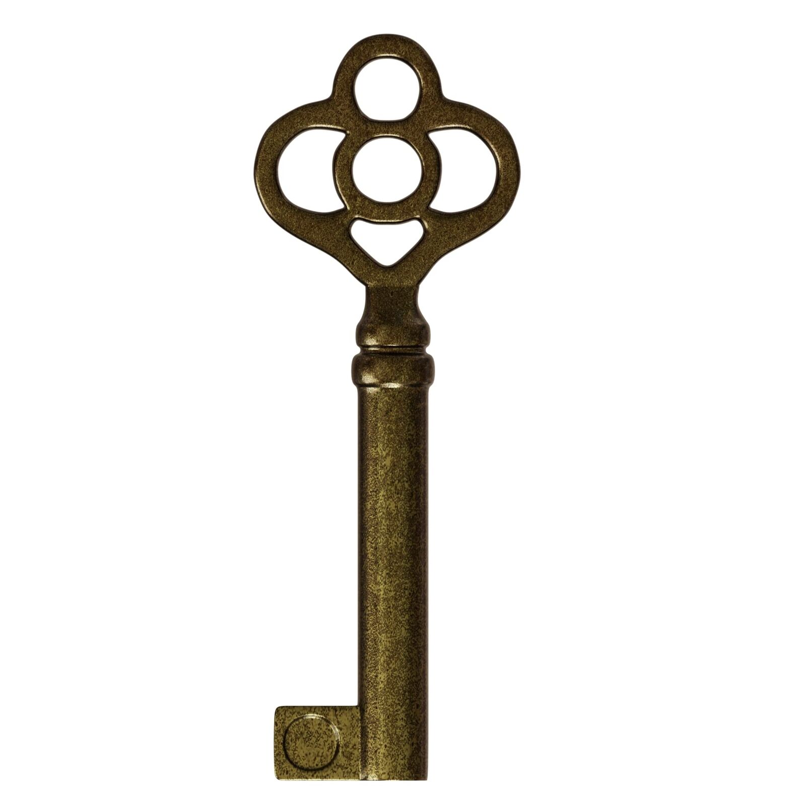 KY-14 Skeleton Key Antique Brass Plated Replacement Hollow Barrel for Antique...