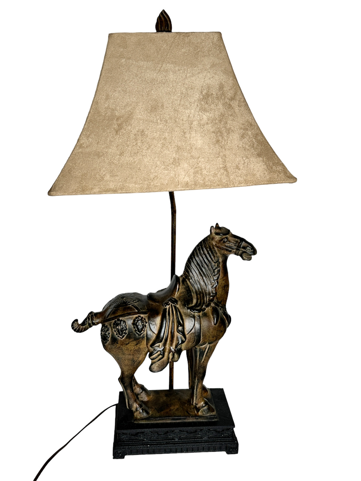 Uttermost Tang Dynasty Inspired War Horse Lamp W/Shade