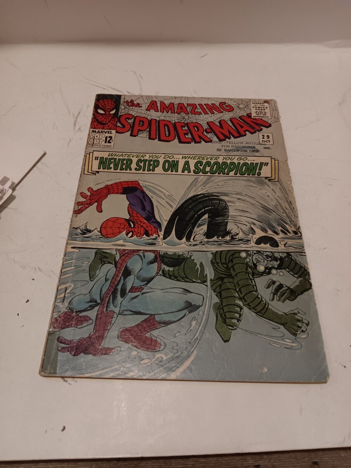AMAZING SPIDER-MAN #29 Low-Grade 2nd App of the SCORPION Marvel Comic 1965