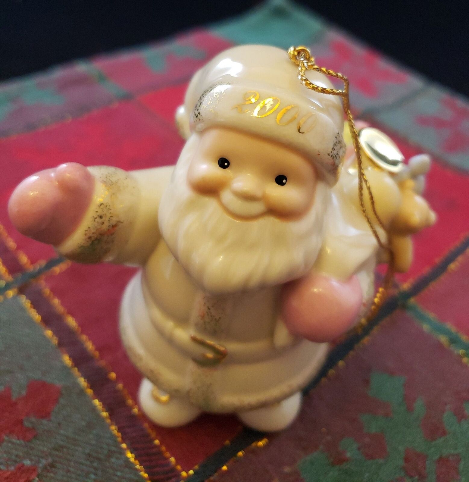 Vintage Collectible Lenox 2000 Santa\'s Special Delivery China Christmas Ornament