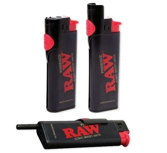 New RAW PHOENIX ULTIMATE SMOKERS LIGHTER - Adjustable Wind Screen and POKER