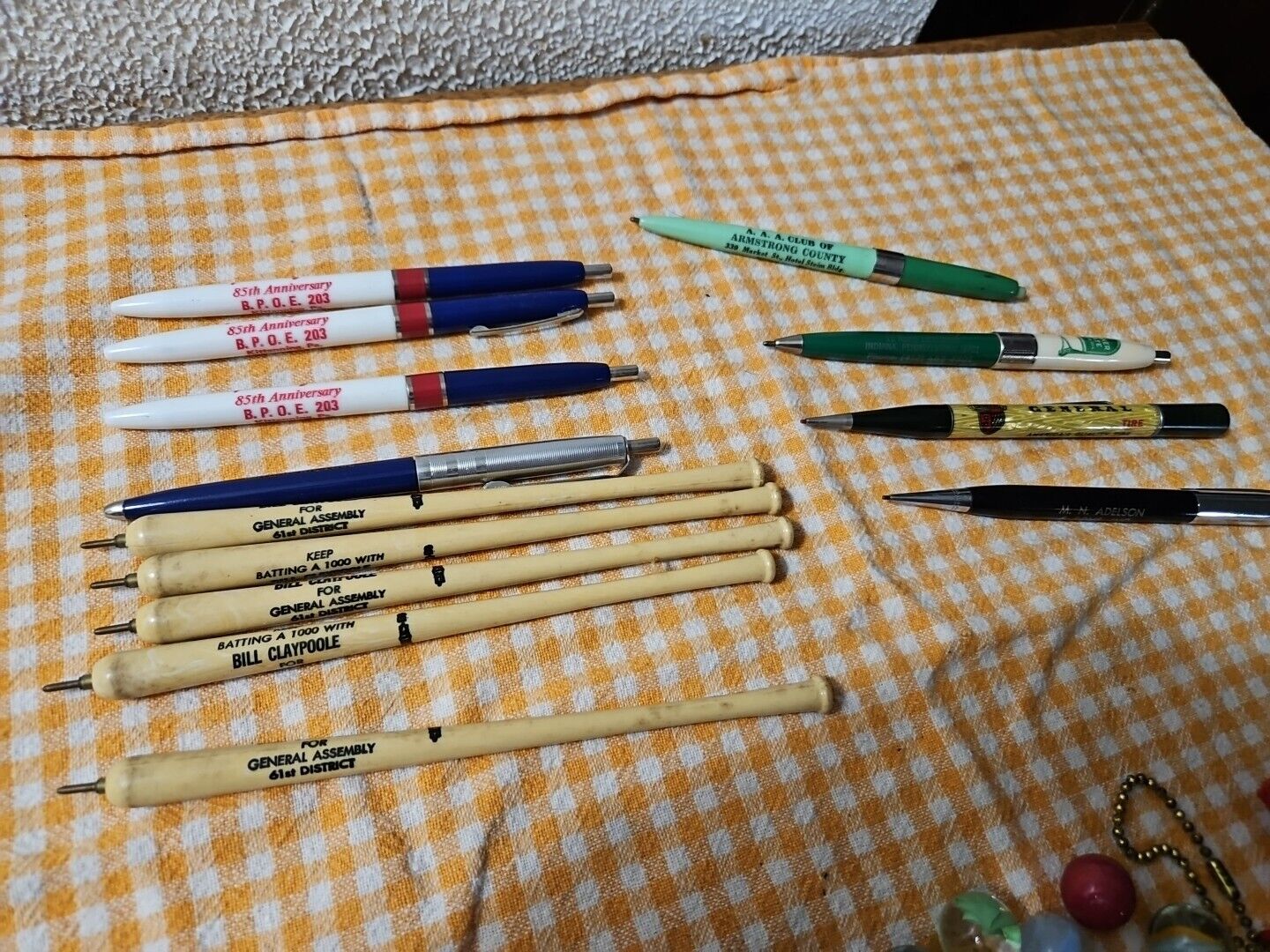 Vintage Lot Of  Pens & Pencils USCO TUCKER REDIPOINT RITE Of GRAPH .+