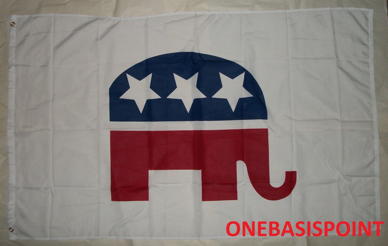 3\'x5\' Republican Party Flag Outdoor Banner GOP Grand Old Party Conservative 3x5