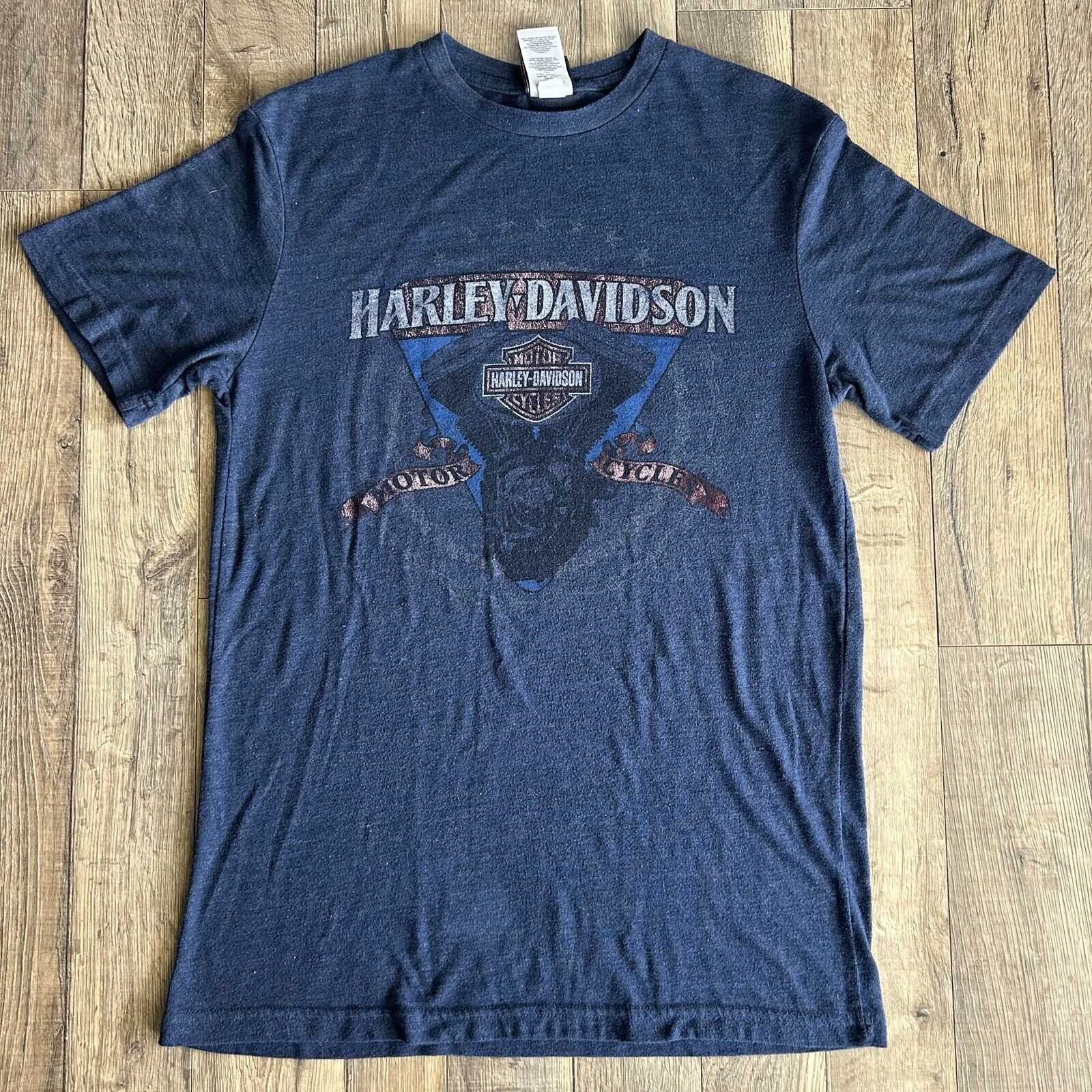 Harley Davidson Shirt Size Large Zion National Park Navy Blue
