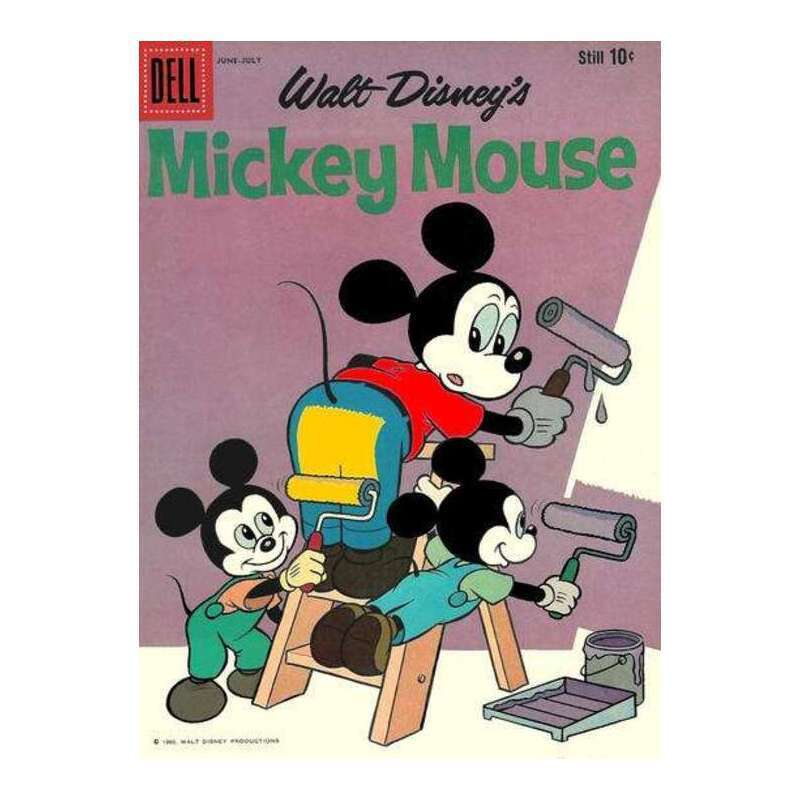 Mickey Mouse (1941 series) #72 in Very Fine minus condition. Dell comics [j@