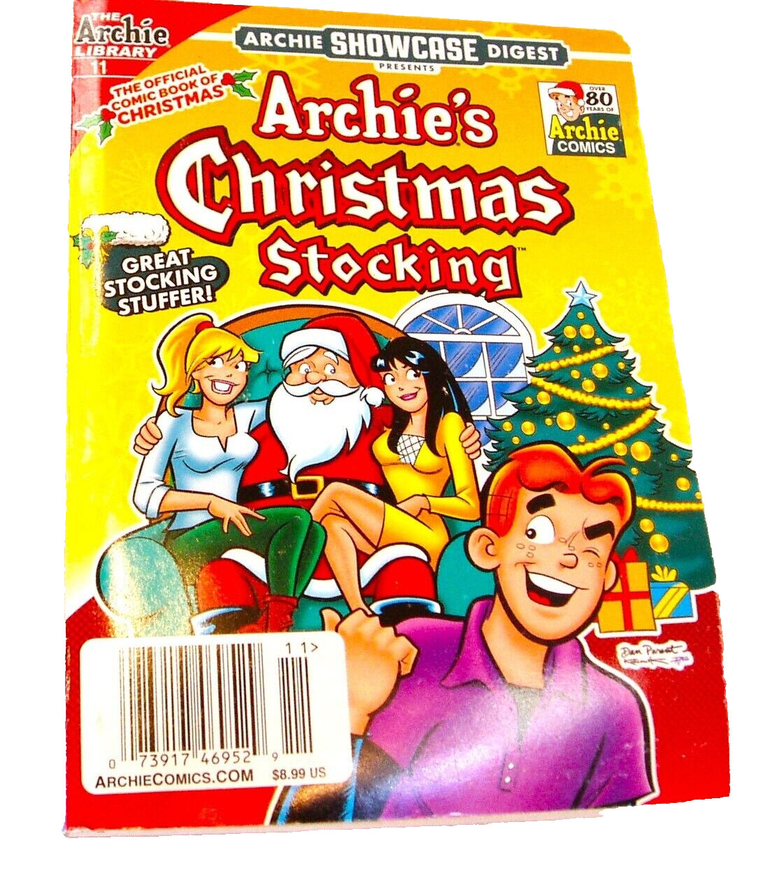 New THE ARCHIE LIBRARY ARCHIE SHOWCASE 11 ARCHIE'S CHRISTMAS STOCKING COMIC BOOK
