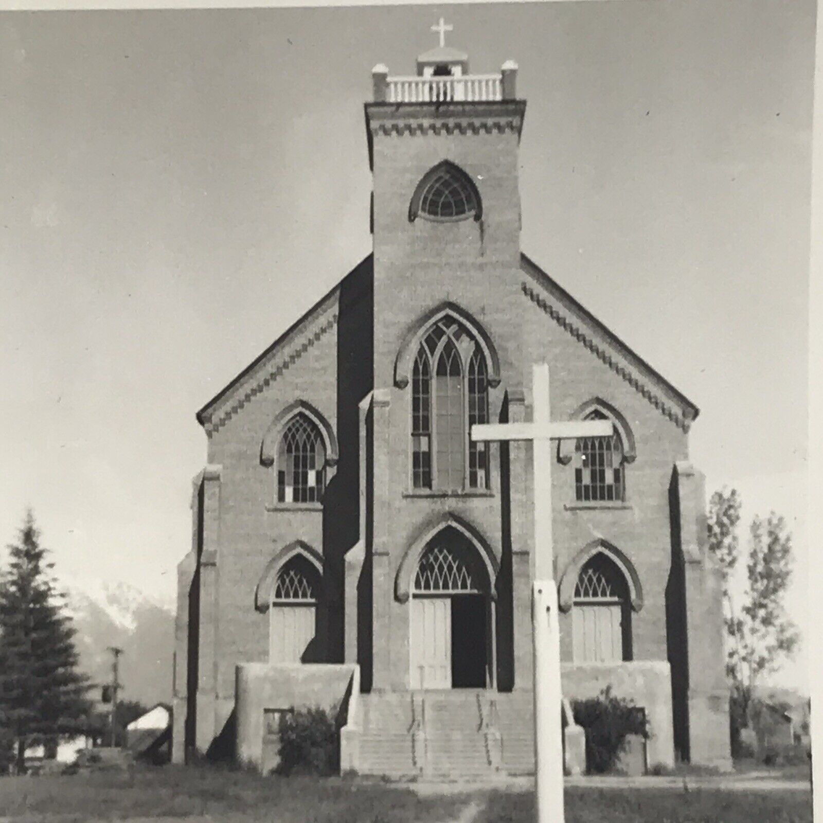 Vintage 1950s Photo Church Snapshot Religious “Mission At St Ignatius “
