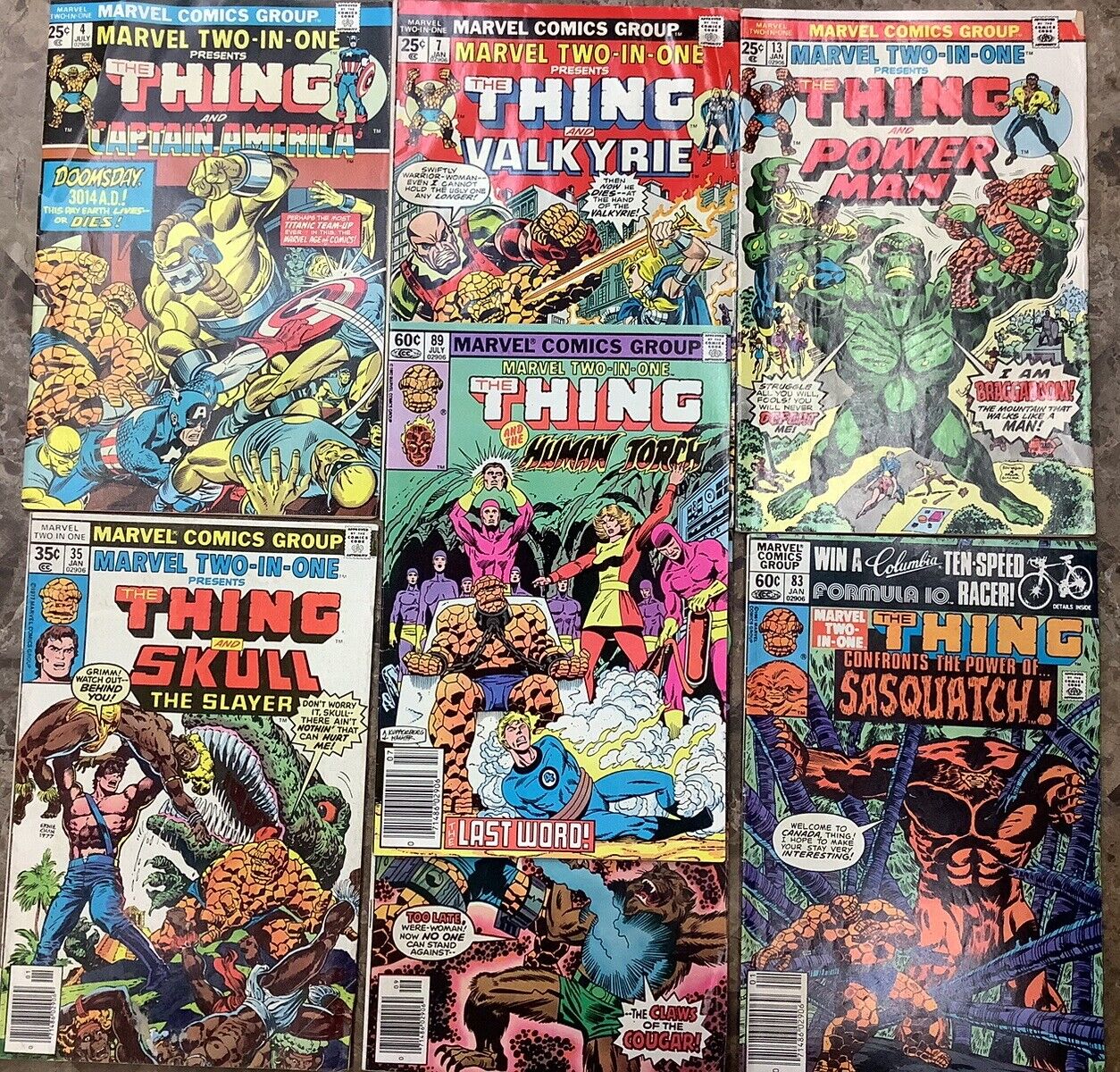 Marvel Two-In-One 4, 7, 13, 19, 35, 83, 89 DC 1974-82 Comics