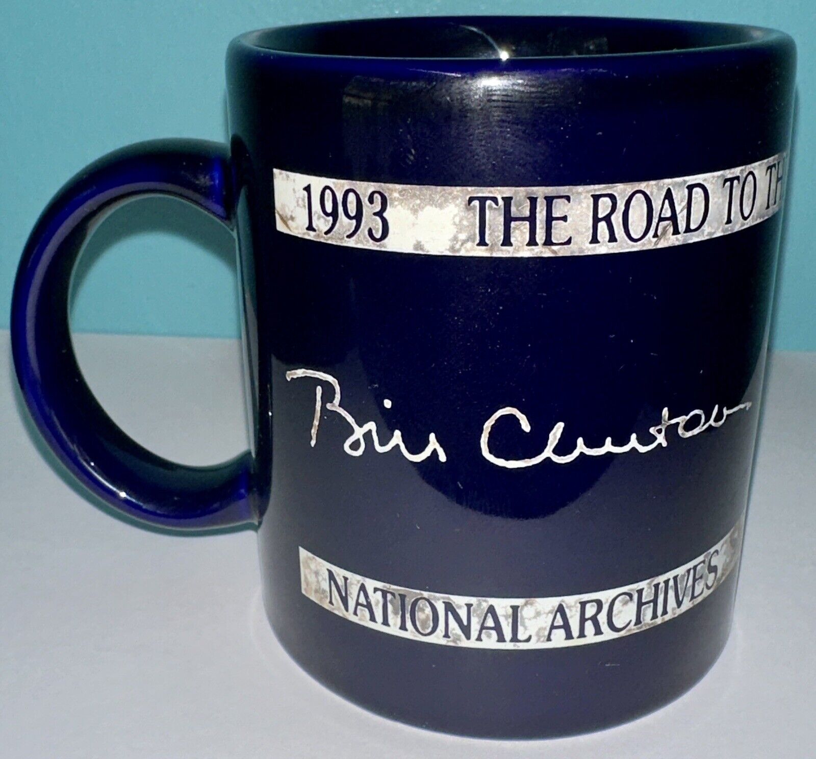 1993 President Bill Clinton Inaugural National Archives Mug Cup Washington, D.C.
