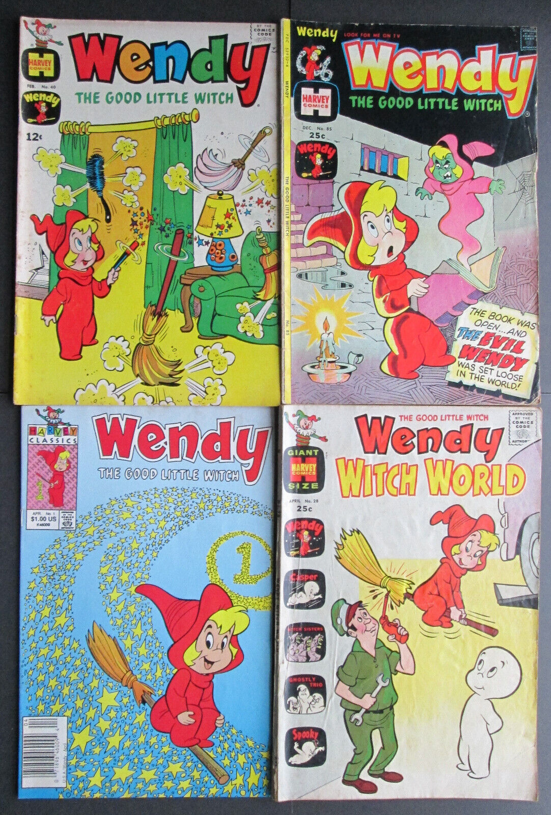 Wendy The Good Little Witch #1 (1991) 40 (1967) 85 (1974), Wendy Witch World #28