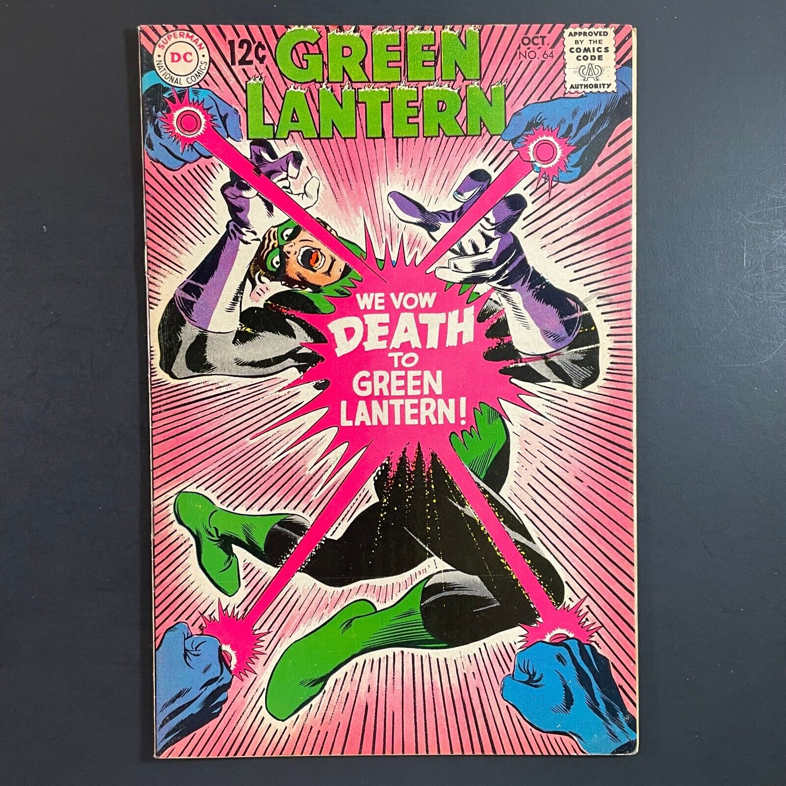 Green Lantern 64 Silver Age DC 1968 Dennis O\'Neil Mike Sekowsky cover comic book