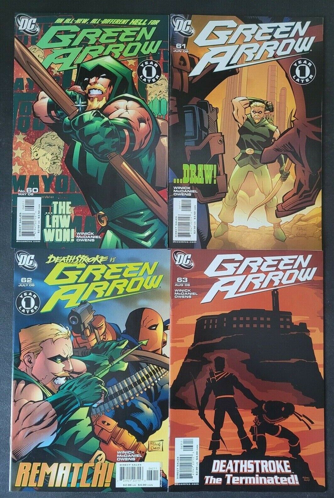 GREEN ARROW #60-66 (2006) DC COMICS 1 YEAR LATER FULL RUN OF 7 DEATHSTROKE