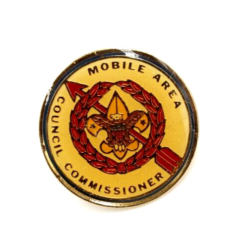 Council Commissioner Mobile Area Council Hat Lapel Pin Alabama Boy Scouts BSA AL