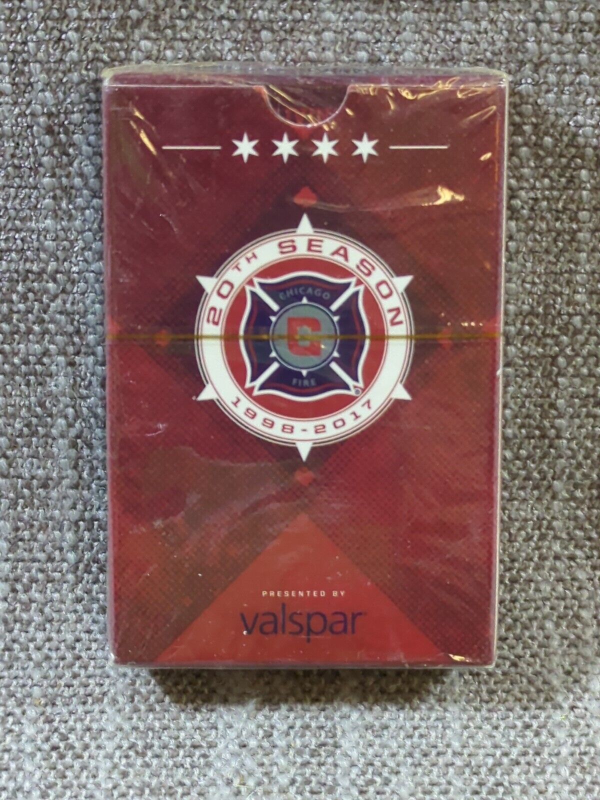 Chicago Fire Soccer 20th Season Commemorative Playing Cards New Sealed 