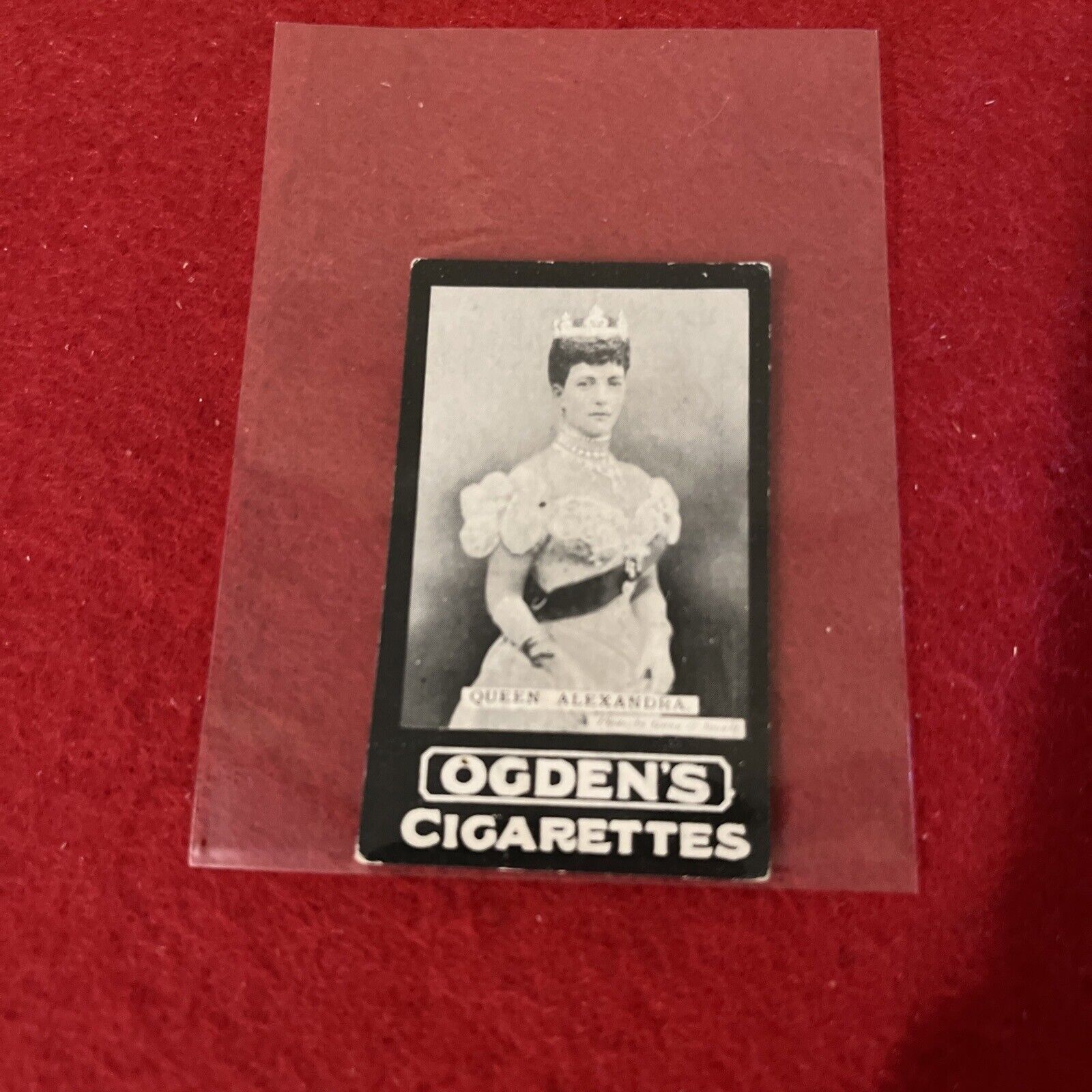 1901 Ogden’s Tabs Cigarettes “International Interest” QUEEN ALEXANDRA Card, No#